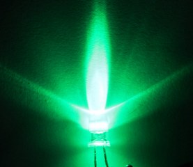 หลอดไฟ led 5 mm สีเขียว  Super Bright ราคาถูก  100 หลอด