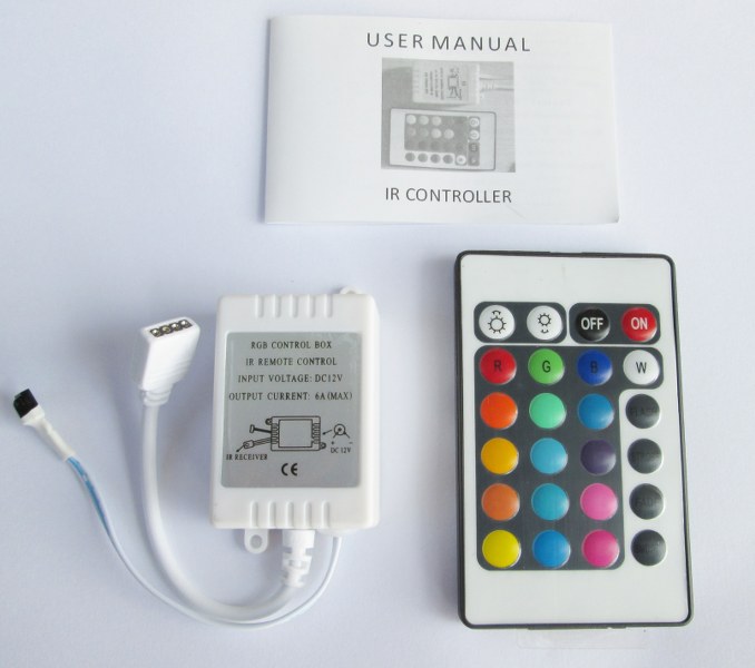 LED RGB Controller พร้อมรีโมท  24 key