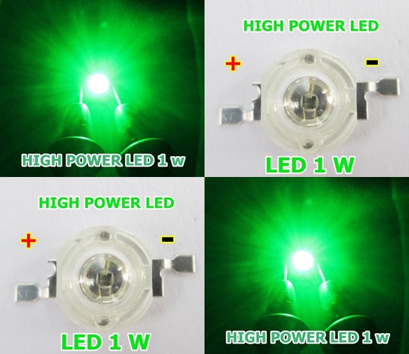 high power led 1 w สีเขียว จำนวน 1 หลอด