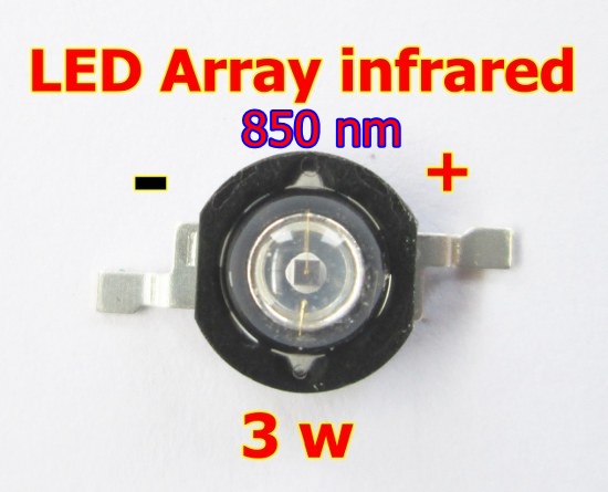 led array infrared 3 w 850 nm อินฟราเรด 850 นาโนเมตร 